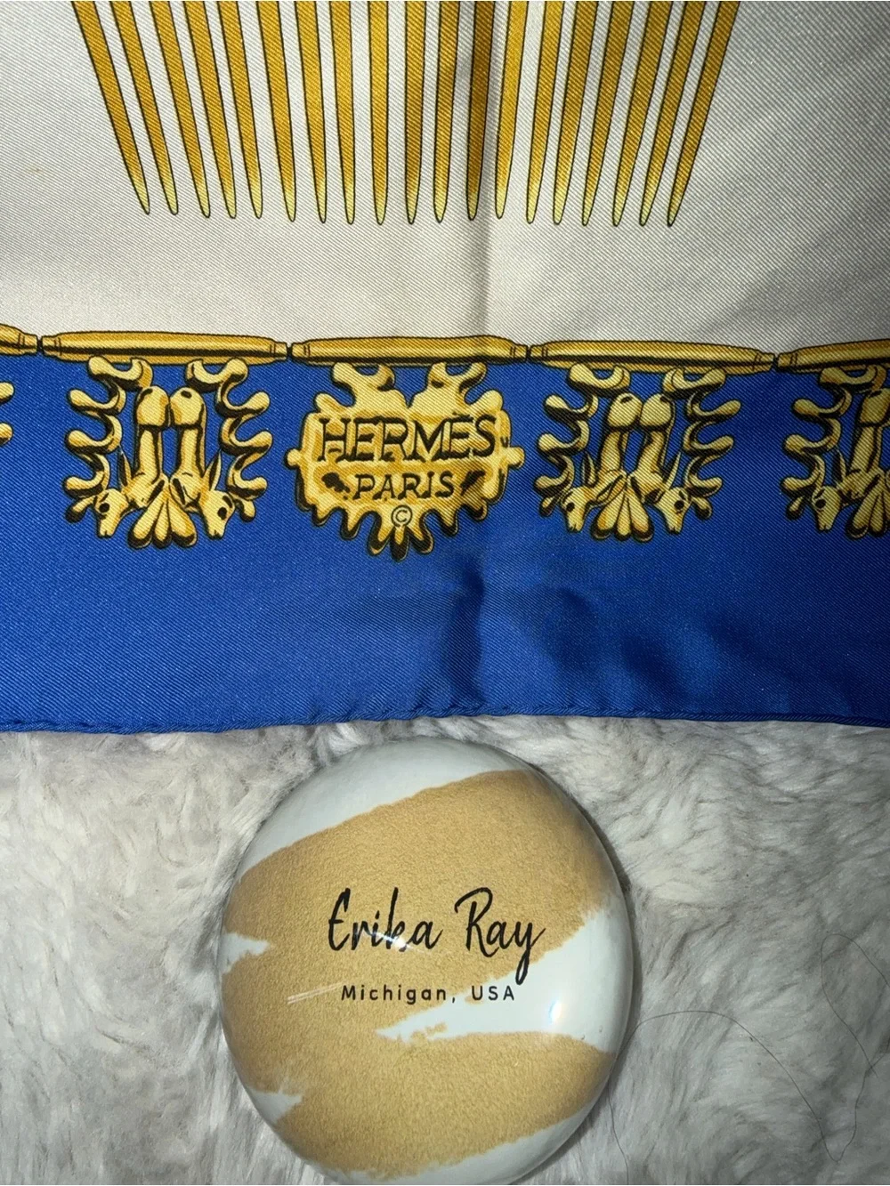 Hermes Cavaliers d’OR Silk Scarf - Picture 3 of 12
